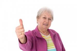 http://www.dreamstime.com/stock-image-female-senior-thumb-up-friendly-image37850601